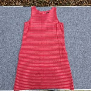 Tommy Hilfiger Striped Seersucker Dress Size 6 Pink with Pockets